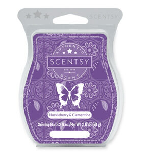 Scentsy Huckleberry & Clementine Wax Bar 2.6 oz Fruity Wax Melt New